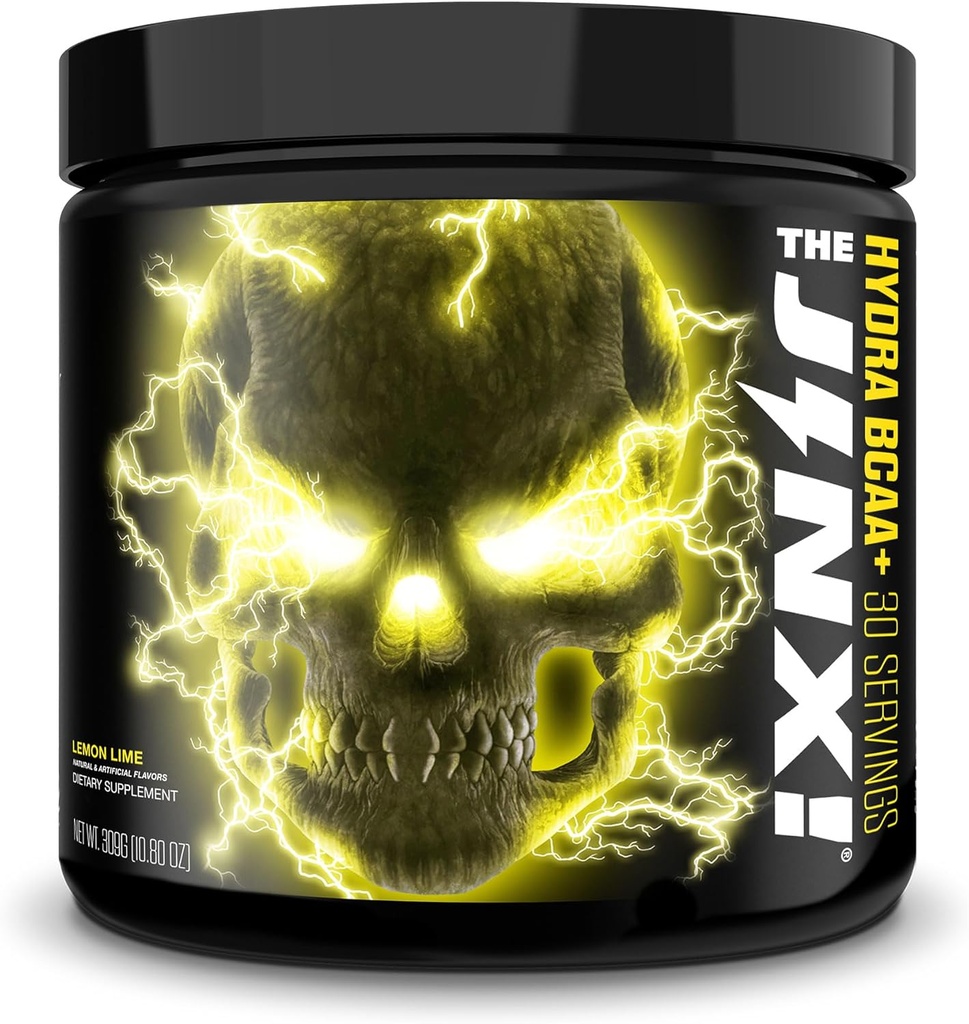 JNX SPORTS Il Jinx! Idra BCAA+ Post Workout Recovery Drink - Idratazione con elettroliti per uomini e donne - 30 Serve, Lime di limone