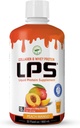LPS Liquid Collagen & Whey Protein Supplemento - Zucchero-Free, Senza Disegno, Non OGM Bevanda - Collage idrolizzato & Peptidi di siero Promuove la pelle sana & capelli per gli uomini e le donne, Peach Mango, 32 fl oz