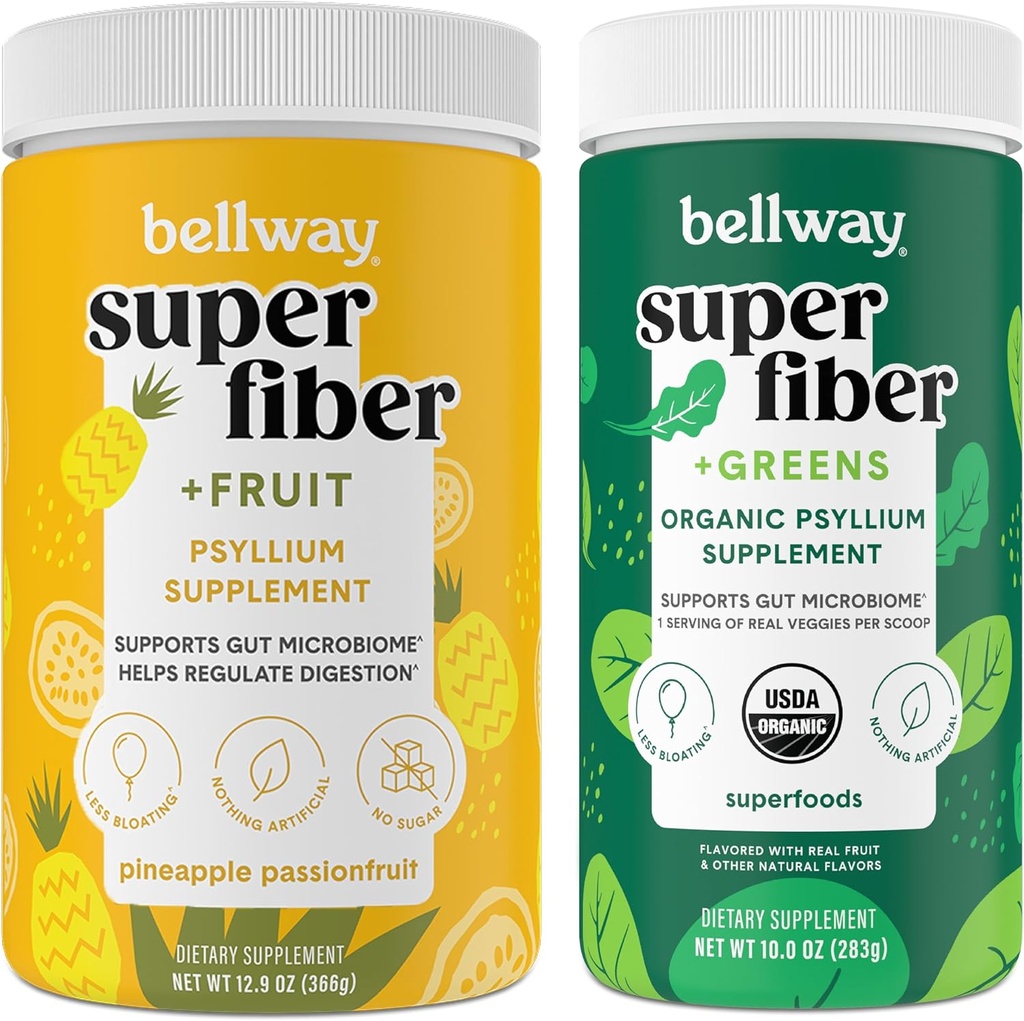 Bellway Super Fiber Polvere + frutta, Ananas Passion Fruit Super Fiber + Verdi