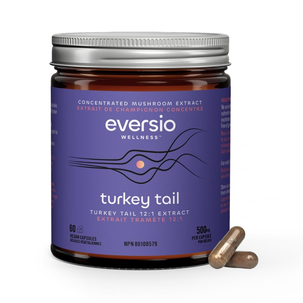 Difendi ora Organic Turchia Tail Mushroom Supplemento - 12:1 Turchia Tail Extract in 60 Vegan Capsules (500mg) - 45% Beta-D-Glucans verificato!
