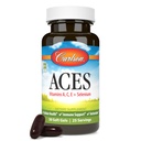 Carlson - ACES, Vitamine A, C, E + Selenio, Salute Cellulare & Supporto Immune, Antiossidante, 50 Softgels
