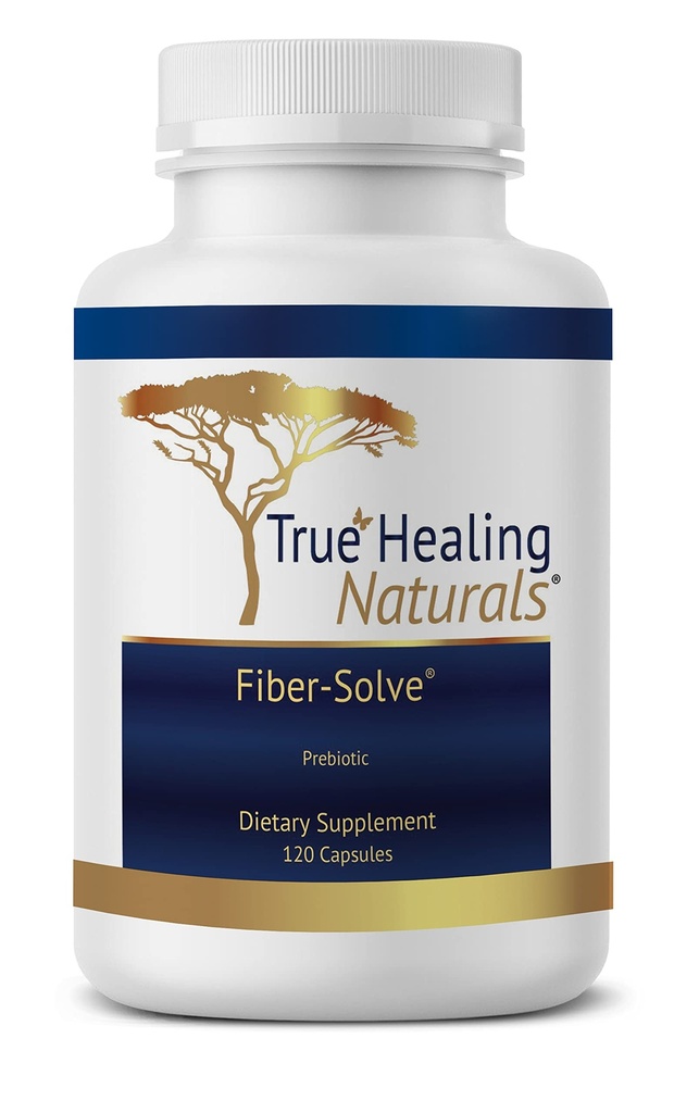 True Healing Naturals - Fiber-Solve - Supplemento prebiotico - 2000 mg di Prebiotic - 120 capsule