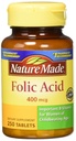 Acido Folico naturale (400 mcg) Compresse, 250 Conte, Confezione da 2