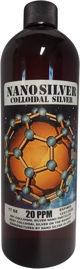 Nano Silver Colloidal Argento 51 Ounces Tre Bottiglie | Argento Colloidale | Supplemento minerale