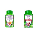 Vitafusion Chewable Calcium Gummy Vitamine per Bone e Teeth Support & Extra Strength Vitamina B12 Gummy Vitamine per il supporto Metabolismo Energetico e Supporto per la salute del sistema nervoso