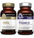 Qualità della vita AHCC Kinoko Oro e Advasorb Vitamina C - Supporto immunitario Bundle