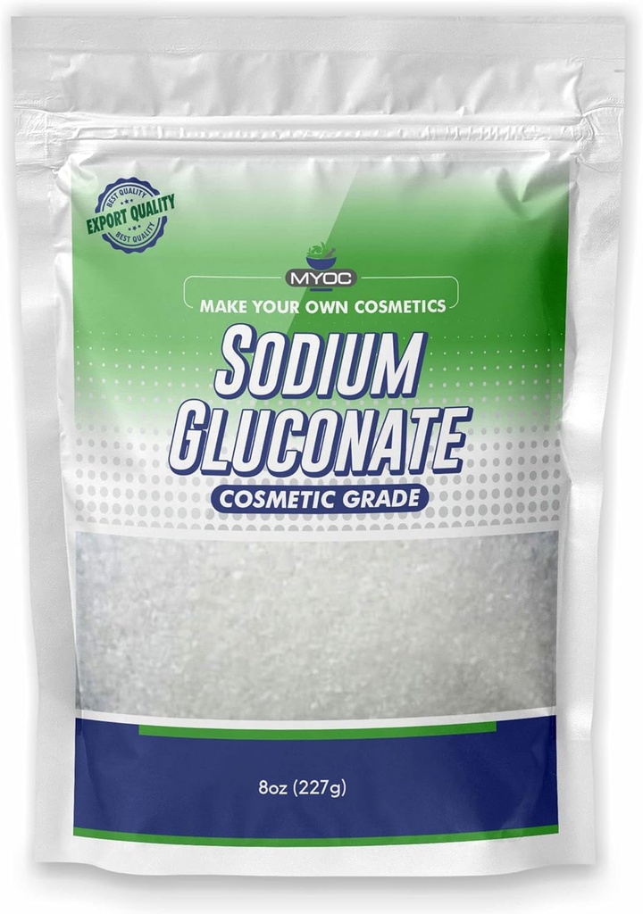 Polvere di Gluconato di sodio – 227 Gm (8 Oz), Gluconato di sodio puro per la pelle, Grado cosmetico di Gluconato di sodio, Gluconato di sodio per la fabbricazione del sapone, Gluconato di sodio per cosmetico, Bulk di Gluconato di sodio
