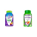 Vitafusion Fiber Bene Probiotici Gummies Adulti 60 Conte & Calcium Gummy Vitamine Bone Teeth Support Fruit Cream Aromaed 100 Conte