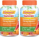 Emergen-C Vitamin C Gummies, Supplemento dietetico per il supporto immunitario, Tangerine, Watermelon e Sour Apple Flavor - 45 Conte x 2 (Pack of 2)