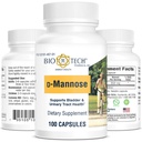 Bio-Tech D-Mannose farmaceutico, Supporta la vescica e la salute del tratto urinario (100 Conte)