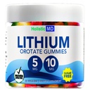 Lithium Orotate 5mg 10mg | per Uomini Donne Bambini | Lithium Orotate clinicamente Studiato Alta Biovalvole | 3 Sapori Zucchero Gratuito Vegan Gummies 60 ct