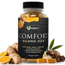 KaraMD Comfort Guard X24 | Joint & Movement Support Supplement | Curcumin Turmeric, Boswellia & Ginger | Stiffness articolare del muscolo di Ease & Stiffness | Non-GMO, Gluten Free & Vegan Friendly (30 Servings)