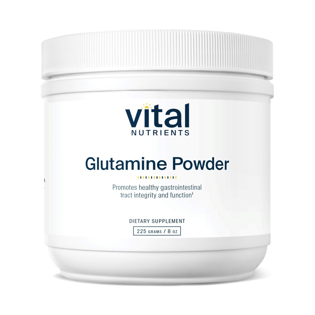 Polvere di glutammina vitale - Funzione sana del tratto gastrointestinale - Gluten, Dairy, Soy Free - Non-GMO - Polvere di L-Glutamina di 225g/8 oz