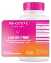 Integratore di Prepazione Del Lavoro di Cicogna Rosa – Olio di Primrose di Sera & Foglia di Lampone Rosso per il Terzo Trimestre, Il Lavoro Gentle & Supporto Postpartum, Gravidanza & Alimentazione Sicuro, 60 capsule vegane