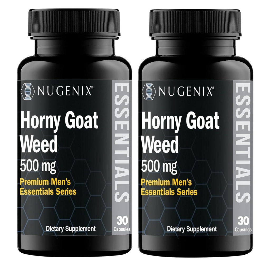 Nugenix Essentials Horny Goat Weed Extract - Epimedium Extract - 60 Capsule