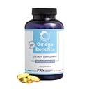 PRN DE Omega 3 Supplemento - 120 Softgels, alimentazione di 30 giorni - rTG Omega 3 acidi grassi con 1680mg EPA, 560mg DHA & vitamina D per pelle, giunto, cervello, occhio e salute del cuore