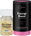 Premamama Prenatal Vitamin Energy Boost Drink Mix & Prenatal Support Bundle, Omega 3, B Vitamine, DHA, Folate, 28 Serve
