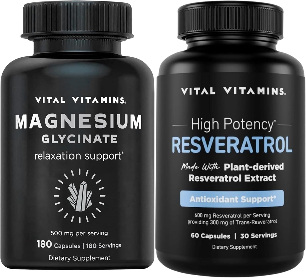 Vitamine vitali Magnesio Glycinate Capsule + Capsule Resveratrolo