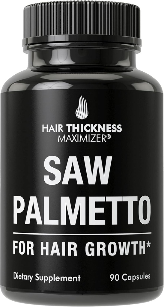 Sega Palmetto per Capelli Uomini e Donne. Fornitura di Palmetto per sostenere la resistenza dei capelli e spessore. Non OGM e Gluten Free Caspules