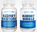 Ripristino del rene & Kidney Shield 2-Pack Bundle per la pulizia del rene, la funzione del rene di sostegno, la salute renale e altro ancora