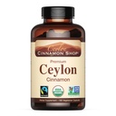 Ceylon Cinnamon Shop Organic Ceylon Cinnamon (100% Certificato) Supplemento, 180 capsule, 3 mesi di fornitura