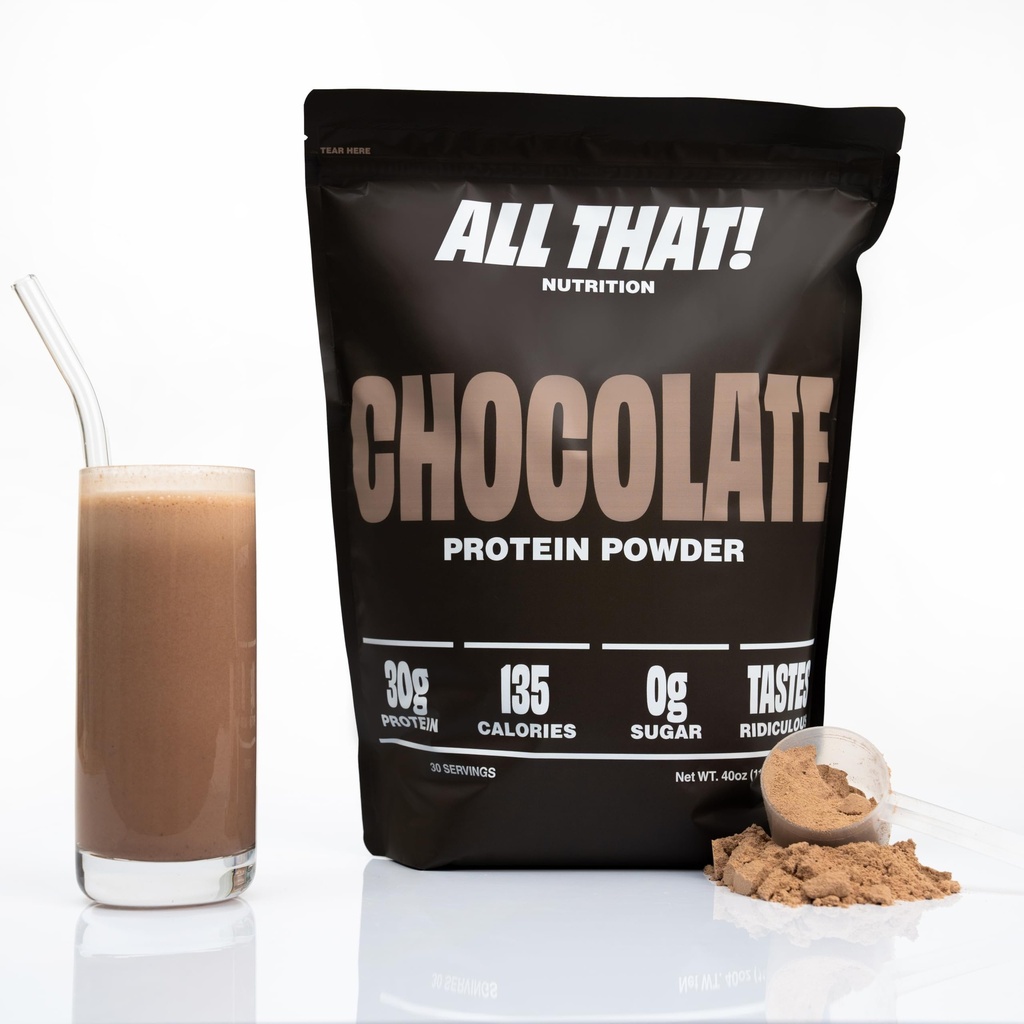 Polvere di proteine del cioccolato, 30G di proteine del siero, bassa calorie e assorbimento rapido, 0 polvere di proteine senza zucchero, senza soia e senza glutine, 30 Serve