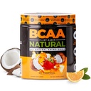 Nutrologia BCAA Naturale - Polvere BCAA basata sulle piante, aroma di cocco arancio, polvere di aminoacidi di rapporto 2:1:1:1 per il recupero pre allenamento e post allenamento, Vegan, senza glutine, non OGM, 30 Serve