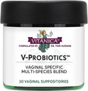 Vitanica V-Probiotici - Probiotici per le donne - Vaginal Suppositories with Lactobacillus Rhamnosus, Gasseri & More - Women's Health Supplement - Lady - 30 Vaginal Suppositories