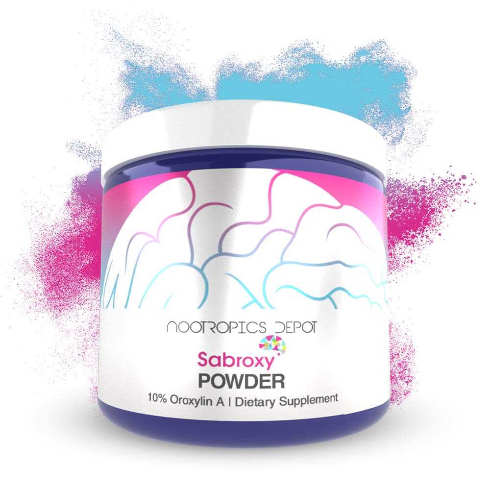 Nootropics Depot Sabroxy® Oroxylin-A Powder | 30 Grammi | Minimo 10% Oroxylin-A | Oroxylum indicum | Maggio Aiuto Promuovere Focus & Motivation | Maggio Aiuto Promuovere la funzione cognitiva