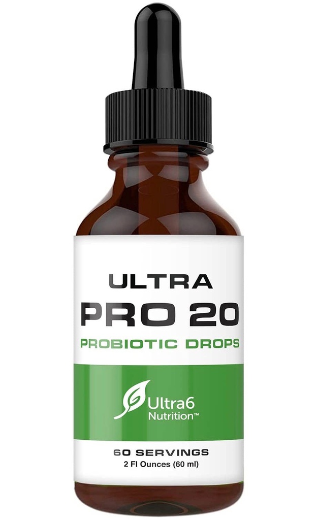 Probiotici per la nutrizione ultra6 per le donne, gli uomini e i bambini - 20 Strain Liquid Probiotic Supplemento per la salute digestiva e intestinale
