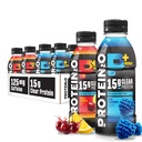 Protein2o 15g Whey Protein Isolate Hydration Drink Plus Energy & Focus, 350mg di Electrolytes, Vitamine B5 & B6, Sugar Free, Energy Variety Pack, 16.9 oz Bottiglia (Pacchetto di 12)