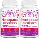 Menopausa Supplementi per le donne, 120 miliardi di CFU Probiotici per le donne, Integratori Probiotici All-Natural per Menopause Hot Flashes, Maglioni Notturni, Mood Swings e ormone - 120 capsule di erbe