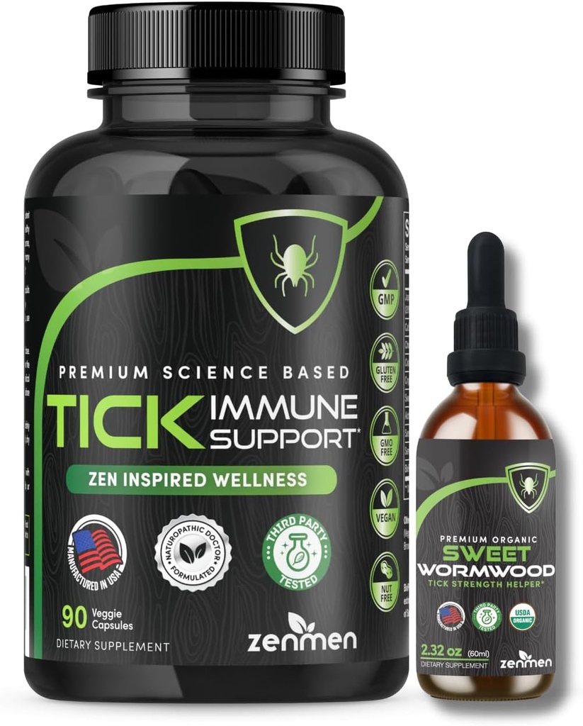 Zenmen Immune Support Bundle: Tick Immune Support e Sweet Wormwood Tincture