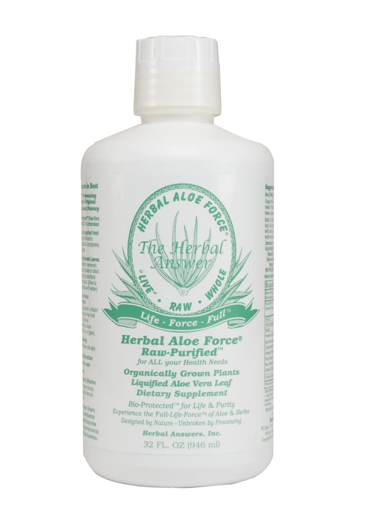 Herbal Aloe Force Aloe Vera e Herbal Dietary Supplement, 32 fl oz