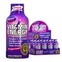 Vitamin Energy Focus+ Extra Strength Energy Shot Berry 4 Pack, 260mg Natural Caffeine, B-Vitamins, CoQ10, Aminoacidi, Focus, Produttività & Clarity, Zero Sugar, Gluten-Free, 1.93 fl oz