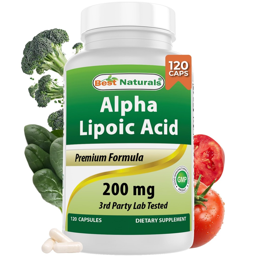 Migliori naturali alfa acido lipoico 200 Mg 120 capsule