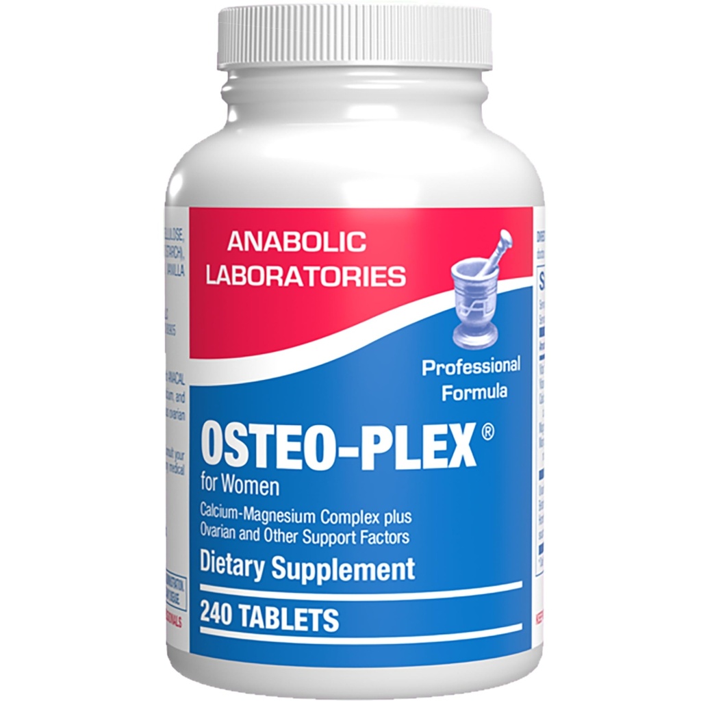 Osteo-Plex Bone Salute Supplemento per le donne - Formula clinica Bone supplemento di resistenza con Magnesio Calcium Vitamin D3 & Trace Minerals Complex - Facile da ingoiare Gentle Compresse - 240 Conte