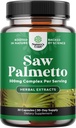 Estratto di Palmetto di Sega Extra - Complesso Erborisdizionale Avanzato per la salute dei capelli e il supporto urinario con Sterols vegetali & Flavonoidi - Potente supplemento di erbe con 500mg per porzione - 30 capsule