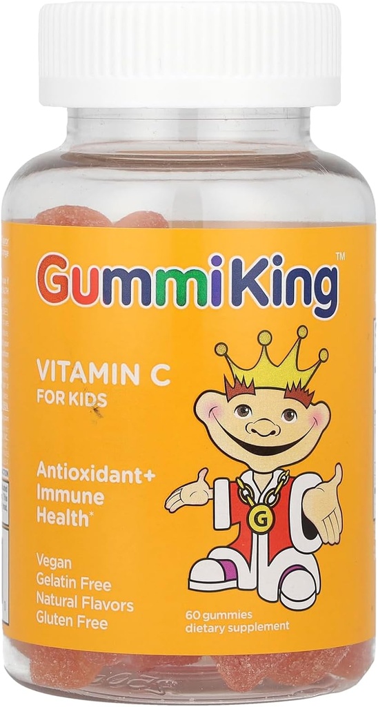 Gummi King Vitamin-C Supplemento, Arancione, 60 Conte
