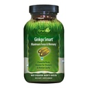 Irwin Naturals Ginkgo Smart Potente Booster Nootropic - Supporta Memoria Massima, Focus & Clarity Mentale con DMAE, Clubmoss, Choline & Acetyl L-Carnitine - 60 Liquid Softgels