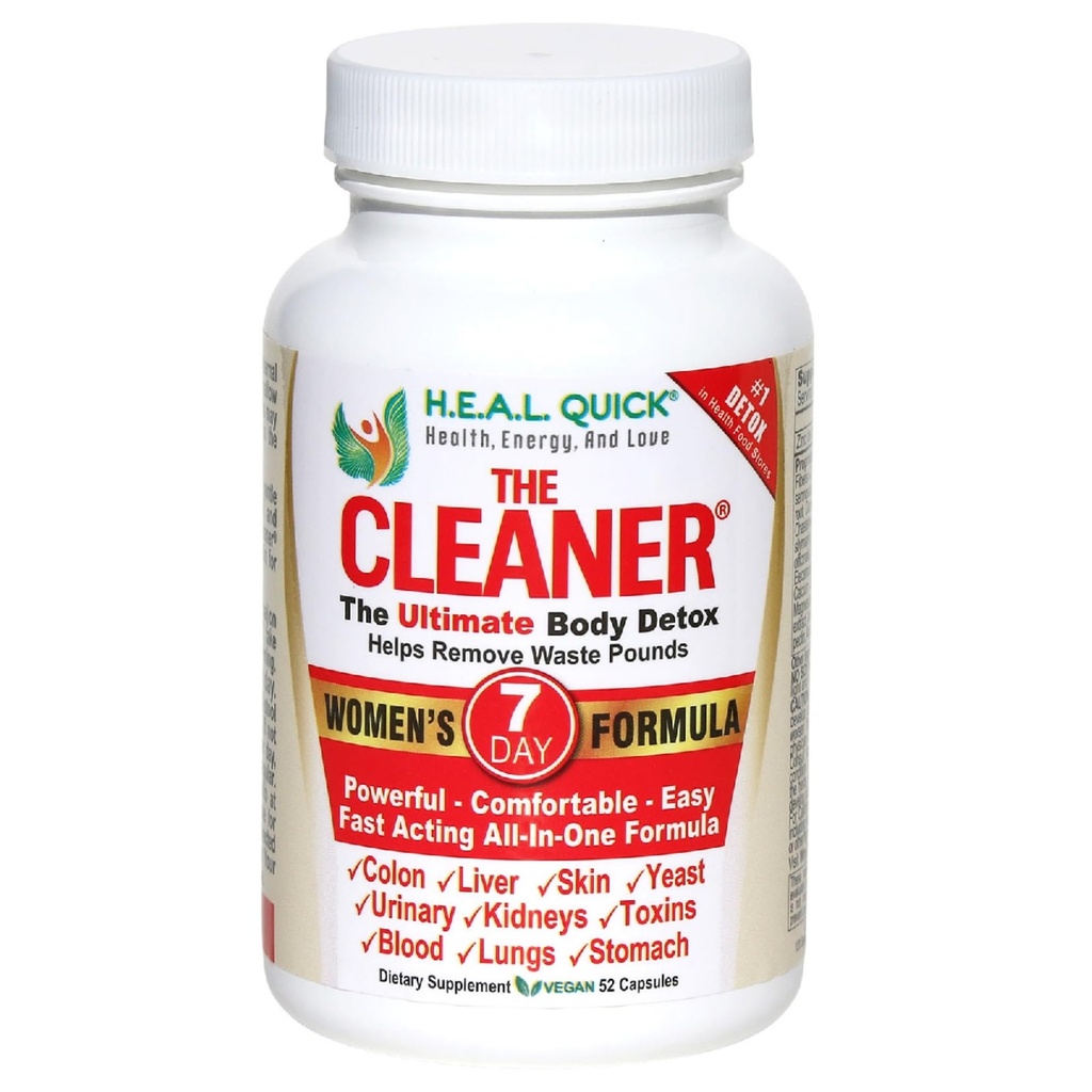 Century Systems The Cleaner Detox, potente formula di pulizia interna 7 giorni per le donne, supporto salute digestiva, 52 capsule vegetariane