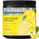 KEY NUTRIENTs Multivitamin Electrolytes Polvere senza zucchero - rinfrescante Limonata Polvere elettrolita - Sodio & Energy Supplement - Polvere di idratazione - No Calorie - 90 Serve - Made in USA