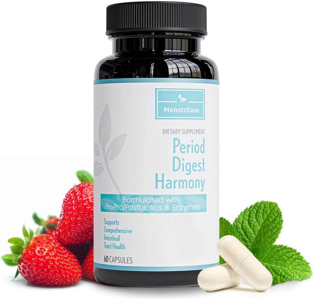 Probiotico digestivo, prebiotico, postbiotico e enzimi per le donne, Gut completo e tutto il supporto digestivo alimentare, Shelf Stable Advanced Pre/Pro/Postbiotic, 60 capsule