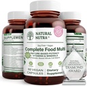 Nutra naturale intero alimento Multivitaminico completo e minerale per le donne e gli uomini, Booster di energia, aiuta a mantenere il Bone supplemento di salute, migliora la funzione del cervello e la pelle, aiuta a migliorare l'immunità 60 capsule