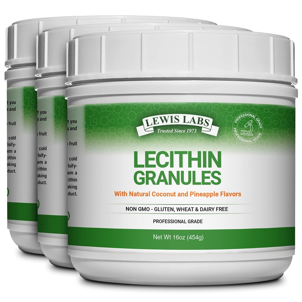 Lecitina Granules Supplemento | La polvere di lecitina di soia naturale è un'ottima fonte di Phosphatidyl Choline | Supporto di lattazione, Funzione Immune & Support Brain Health, 16 oz