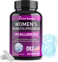 Probiotici per le donne 190 miliardi di CFU - 10 Strains & Postbiotics per Wowen- Immune, Digestivo, Gut, Vaginal & Urinary Health, PH Balance- Supporti costipazione occasionale, Gas & Bloating, 60 Capsule
