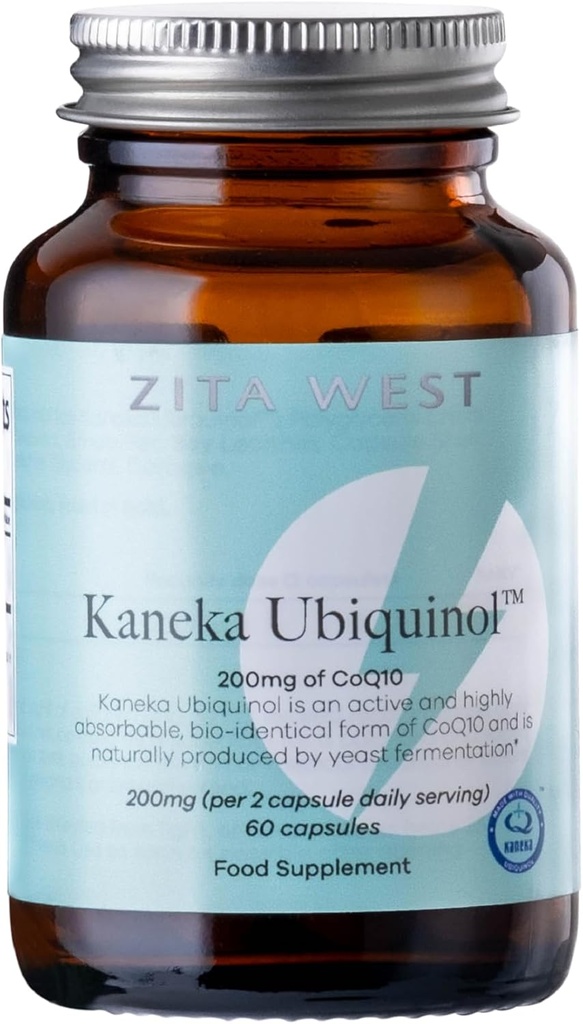 Zita West Kaneka CoQ10 Ubiquinol | Supplemento altamente assorbibile per gli uomini e le donne | Provare a naturalmente Conceive o passare attraverso IVF - 60 capsule di gel vegetariani