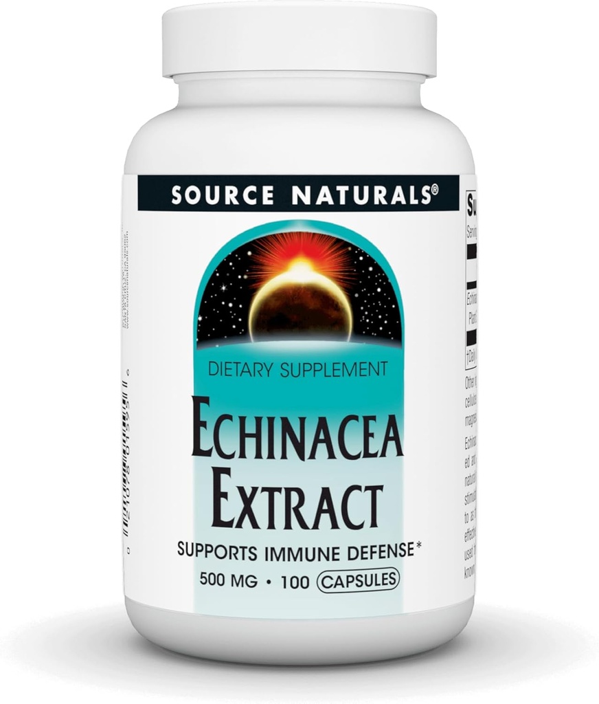 Estratto di radice di Echinacea - Supporta la difesa immunitaria* - 500mg - 100 capsule