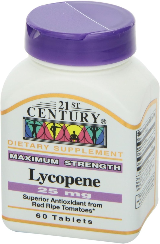 21 ° secolo licopene 25mg, 60 compresse ciascuno (pacchetto di 4)