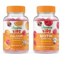 Bikini Lifeable + Calcio con Vitamina D Bambini, Gummies Bundle - Grande Assaggio, Integratore di vitamina, Senza glutine, OGM Libero, Gomma Chewable